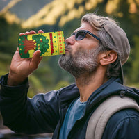 Senegal Christmas 4 in 1 Can Cooler Tumbler with Yellow-Green-Red Design, Baobab Tree, and National Coat of Arms Motif - Wonder Print Shop
