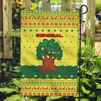 Senegal Christmas Garden Flag with Yellow-Green-Red Design, Baobab Tree, and National Coat of Arms Motif - Wonder Print Shop