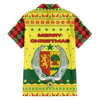 Senegal Christmas Hawaiian Shirt with Yellow-Green-Red Design, Baobab Tree, and National Coat of Arms Motif - Wonder Print Shop
