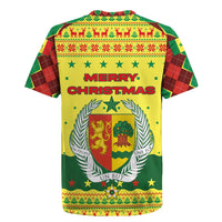 Senegal Christmas Rugby Jersey with Yellow-Green-Red Design, Baobab Tree, and National Coat of Arms Motif - Wonder Print Shop