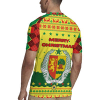 Senegal Christmas Rugby Jersey with Yellow-Green-Red Design, Baobab Tree, and National Coat of Arms Motif - Wonder Print Shop