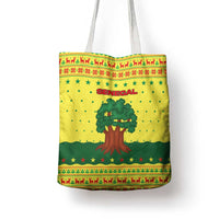 Senegal Christmas Tote Bag with Yellow-Green-Red Design, Baobab Tree, and National Coat of Arms Motif - Wonder Print Shop