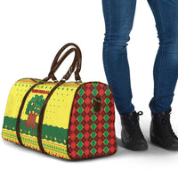 Senegal Christmas Travel Bag with Yellow-Green-Red Design, Baobab Tree, and National Coat of Arms Motif - Wonder Print Shop