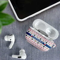 Czech Republic Christmas AirPods Case with Folk Embroidery Design, National Coat of Arms, and Festive Motif - Wonder Print Shop