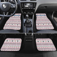Czech Republic Christmas Car Mats with Folk Embroidery Design, National Coat of Arms, and Festive Motif - Wonder Print Shop