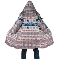 Czech Republic Christmas Cloak with Folk Embroidery Design, National Coat of Arms, and Festive Motif - Wonder Print Shop