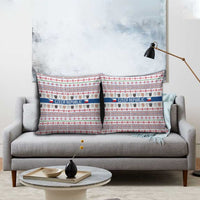 Czech Republic Christmas Pillow Cover with Folk Embroidery Design, National Coat of Arms, and Festive Motif - Wonder Print Shop