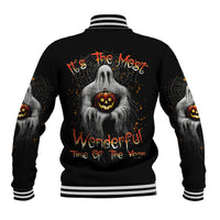 It's The Most Wonderful Time Halloween Baseball Jacket - Wonder Print Shop