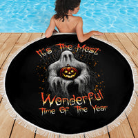 It's The Most Wonderful Time Halloween Beach Blanket - Wonder Print Shop