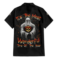 It's The Most Wonderful Time Halloween Family Matching Mermaid Dress and Hawaiian Shirt - Wonder Print Shop