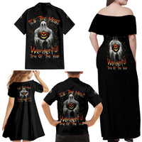 It's The Most Wonderful Time Halloween Family Matching Off Shoulder Maxi Dress and Hawaiian Shirt - Wonder Print Shop