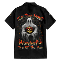 It's The Most Wonderful Time Halloween Family Matching Summer Maxi Dress and Hawaiian Shirt - Wonder Print Shop