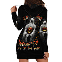 It's The Most Wonderful Time Halloween Hoodie Dress - Wonder Print Shop