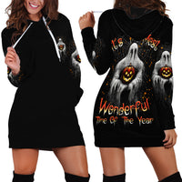 It's The Most Wonderful Time Halloween Hoodie Dress - Wonder Print Shop