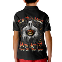 It's The Most Wonderful Time Halloween Kid Polo Shirt - Wonder Print Shop