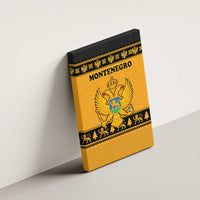 Montenegro Christmas Canvas Wall Art with Gold-Black Theme, Double-Headed Eagle, and Map Motif - Wonder Print Shop