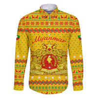 Myanmar Christmas Family Matching Puletasi and Hawaiian Shirt with Yellow-Red-Green Theme, National Emblem, and Star Motif - Wonder Print Shop