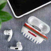 Namibia Christmas AirPods Case with Red-Green Theme, Coat of Arms, and National Flag Motif - Wonder Print Shop
