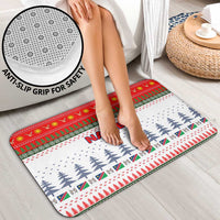 Namibia Christmas Bathroom Set with Red-Green Theme, Coat of Arms, and National Flag Motif - Wonder Print Shop