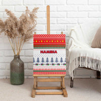 Namibia Christmas Canvas Wall Art with Red-Green Theme, Coat of Arms, and National Flag Motif - Wonder Print Shop