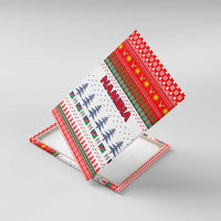 Namibia Christmas Canvas Wall Art with Red-Green Theme, Coat of Arms, and National Flag Motif - Wonder Print Shop