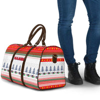 Namibia Christmas Travel Bag with Red-Green Theme, Coat of Arms, and National Flag Motif - Wonder Print Shop