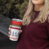 Namibia Christmas Tumbler Cup with Red-Green Theme, Coat of Arms, and National Flag Motif - Wonder Print Shop