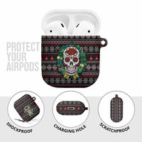 Skull Christmas AirPods Case Xmas Holiday Patterns - Wonder Print Shop
