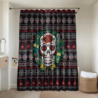 Skull Christmas Bathroom Set Xmas Holiday Patterns - Wonder Print Shop