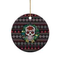 Skull Christmas Ceramic Ornament Xmas Holiday Patterns - Wonder Print Shop