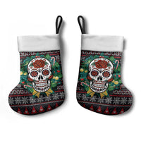 Skull Christmas Stocking Xmas Holiday Patterns - Wonder Print Shop