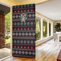 Skull Christmas Door Cover Xmas Holiday Patterns - Wonder Print Shop