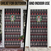 Skull Christmas Door Cover Xmas Holiday Patterns - Wonder Print Shop