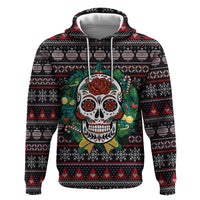 Skull Christmas Hoodie Xmas Holiday Patterns - Wonder Print Shop