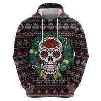 Skull Christmas Hoodie Xmas Holiday Patterns - Wonder Print Shop