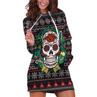 Skull Christmas Hoodie Dress Xmas Holiday Patterns - Wonder Print Shop