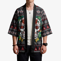 Skull Christmas Kimono Xmas Holiday Patterns - Wonder Print Shop