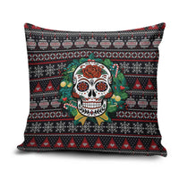 Skull Christmas Pillow Cover Xmas Holiday Patterns - Wonder Print Shop