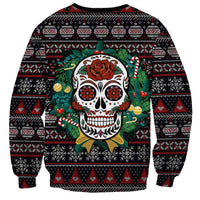 Skull Christmas Sweatshirt Xmas Holiday Patterns - Wonder Print Shop