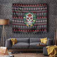 Skull Christmas Tapestry Xmas Holiday Patterns - Wonder Print Shop