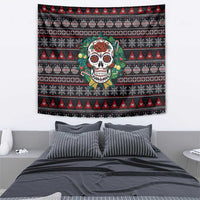 Skull Christmas Tapestry Xmas Holiday Patterns - Wonder Print Shop