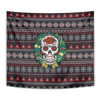 Skull Christmas Tapestry Xmas Holiday Patterns - Wonder Print Shop