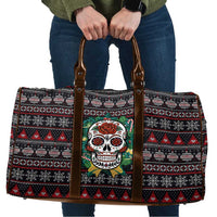 Skull Christmas Travel Bag Xmas Holiday Patterns - Wonder Print Shop