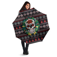 Skull Christmas Umbrella Xmas Holiday Patterns - Wonder Print Shop