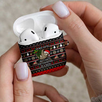 Sloth All I Want For Christmas AirPods Case Xmas Holiday Patterns - Wonder Print Shop
