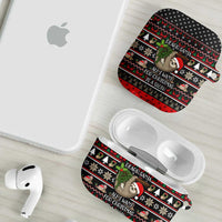 Sloth All I Want For Christmas AirPods Case Xmas Holiday Patterns - Wonder Print Shop