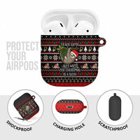 Sloth All I Want For Christmas AirPods Case Xmas Holiday Patterns - Wonder Print Shop