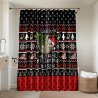 Sloth All I Want For Christmas Bathroom Set Xmas Holiday Patterns - Wonder Print Shop