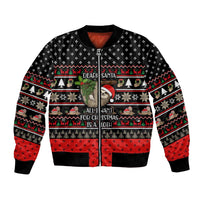 Sloth All I Want For Christmas Bomber Jacket Xmas Holiday Patterns - Wonder Print Shop