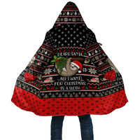 Sloth All I Want For Christmas Cloak Xmas Holiday Patterns - Wonder Print Shop